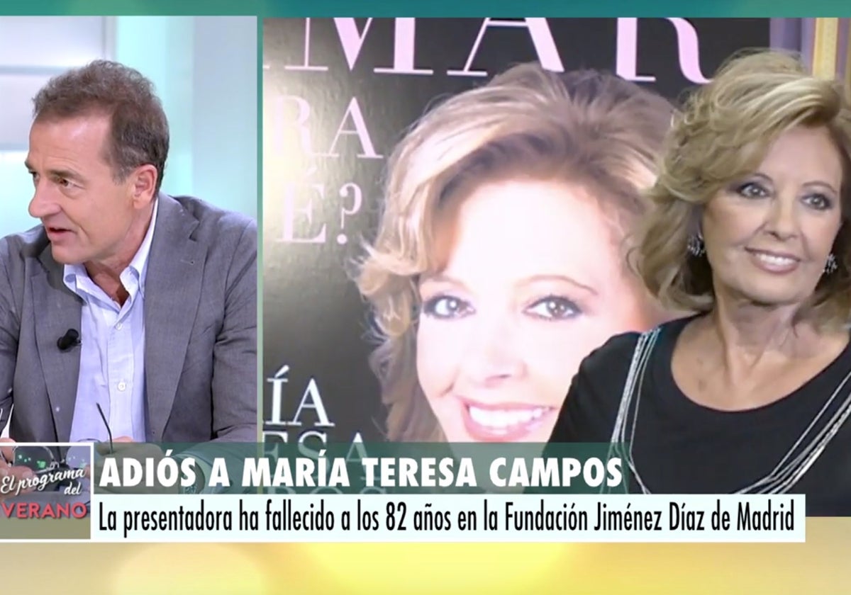 Alessandro Lecquio ha participado este martes en el homenaje de 'El programa del verano' a María Teresa Campos.