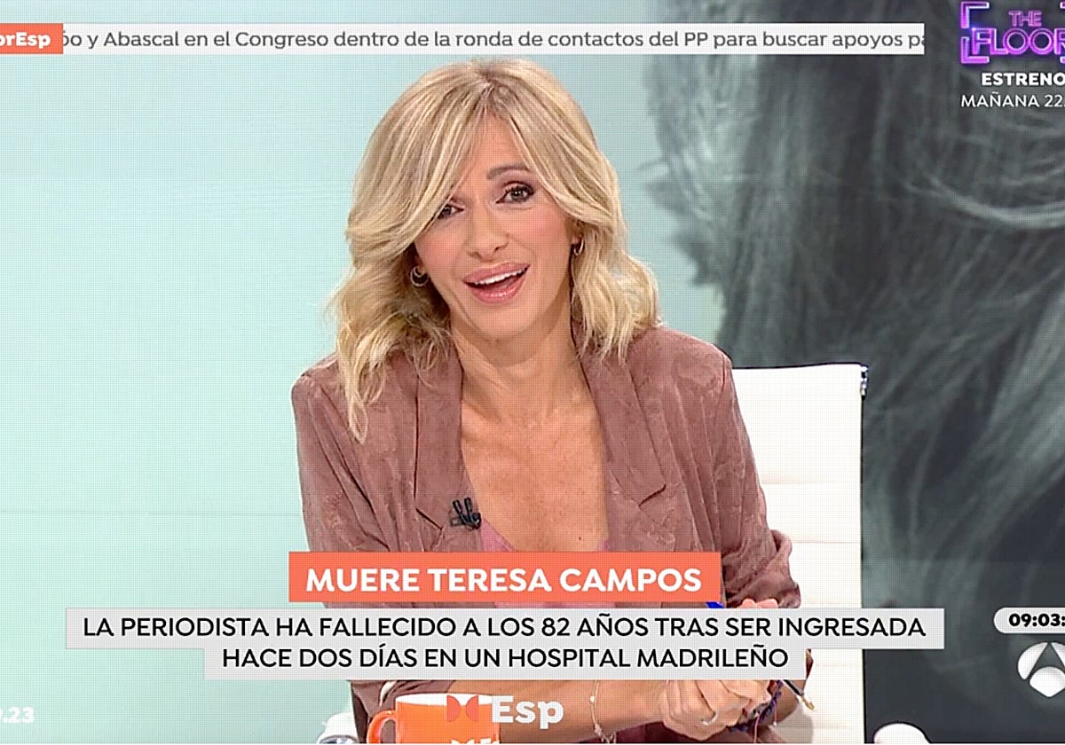 Susanna Griso ha comenzado el programa acordándose de María Teresa Campos.