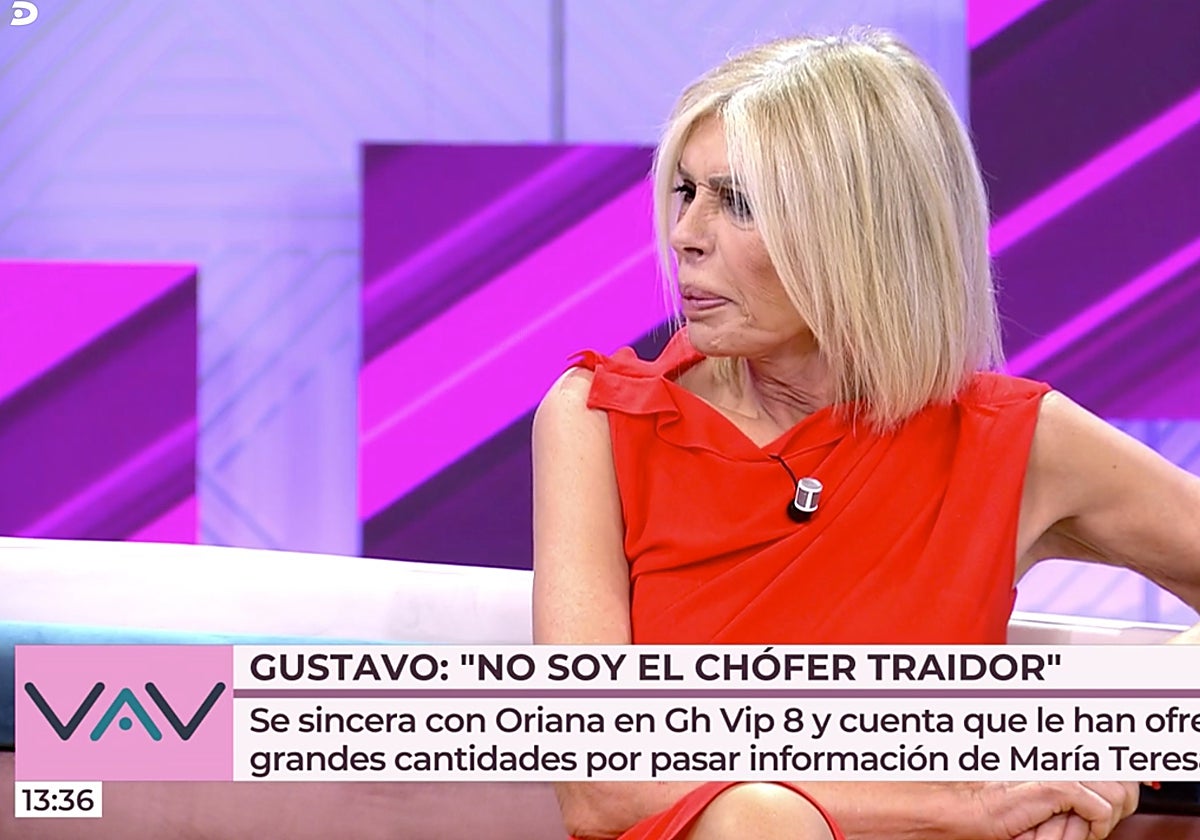 Bibiana Fernández ha asistido este martes de colaboradora en 'Vamos a ver'.