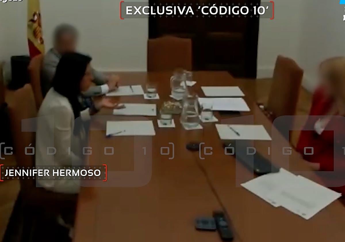 Jennifer Hermoso declarando ante la Fiscalía