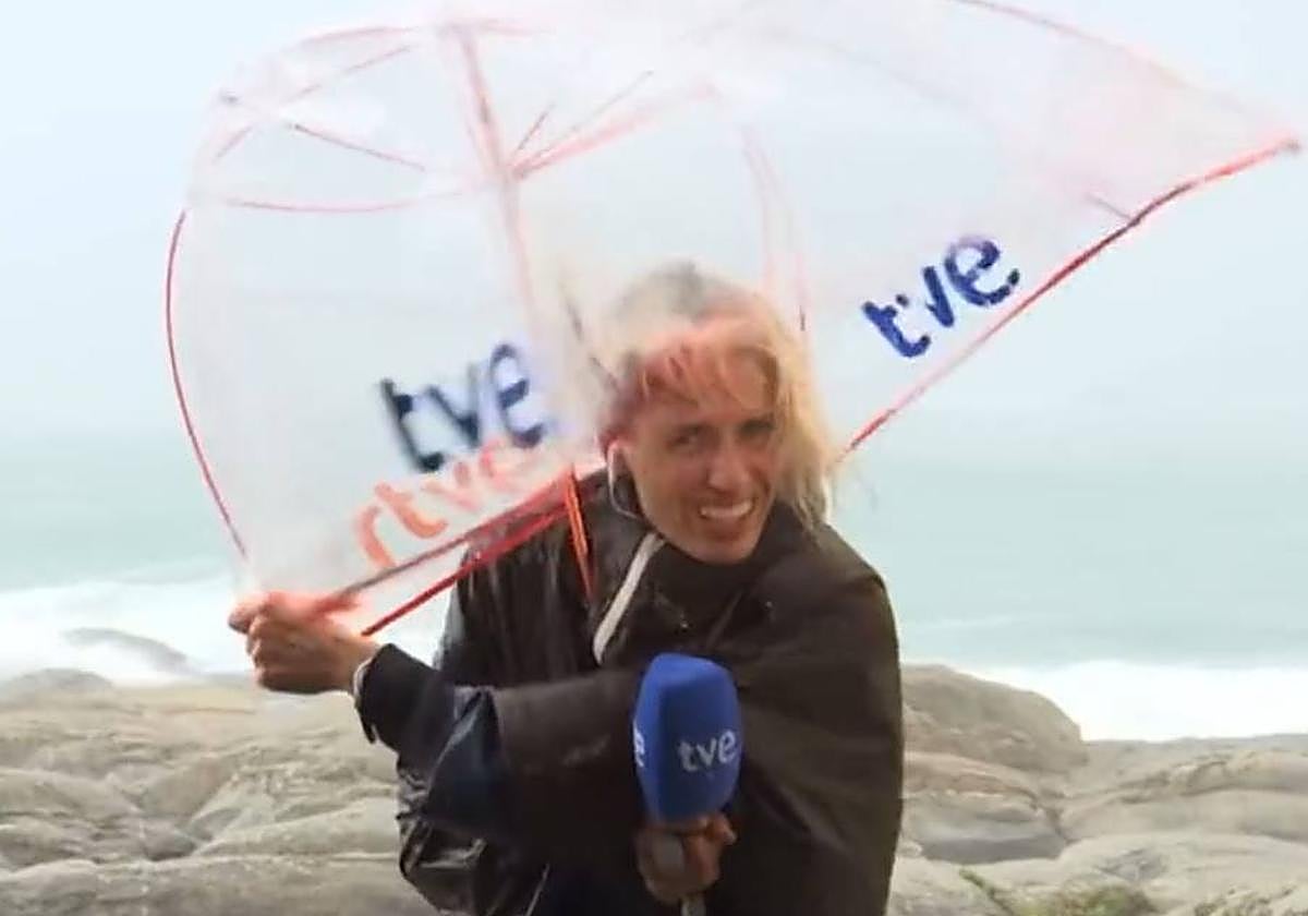 Paula Filgueiras, durante su conexión desde Galicia