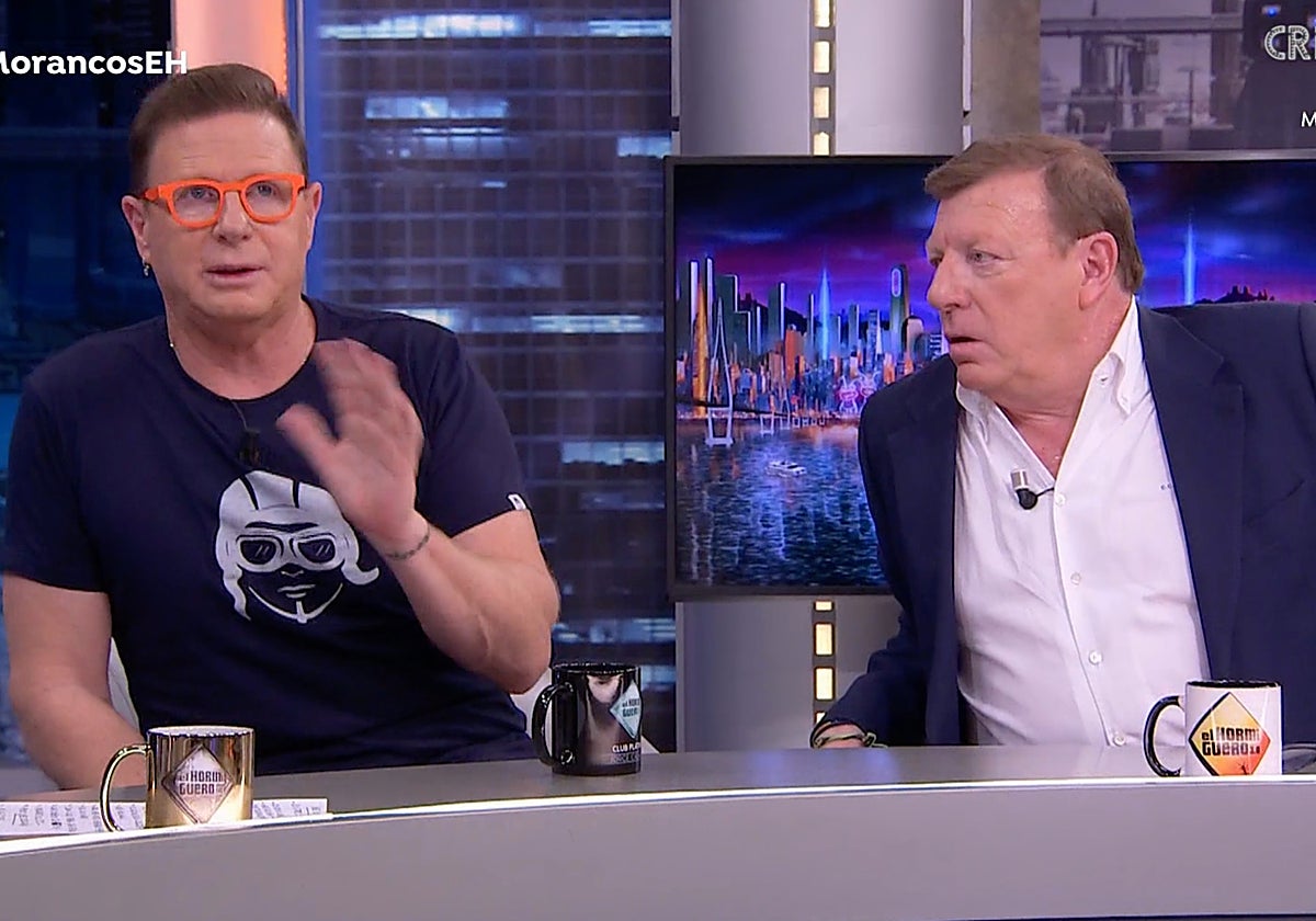 Jorge y Cesar Cadaval, Los Morancos, en el plató de 'El Hormiguero'