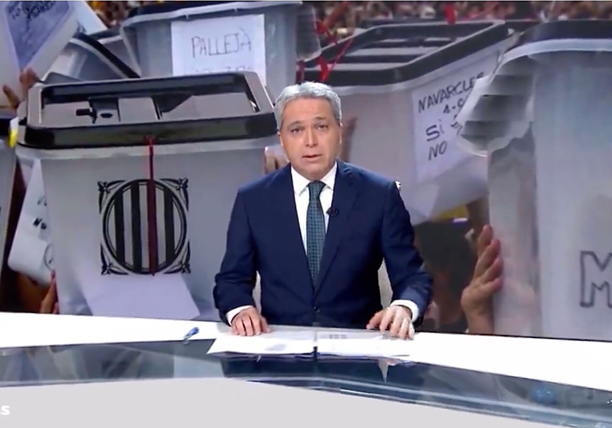 Vicente Vallés se mostró letal con la amnistía en el Informativo de Antena 3