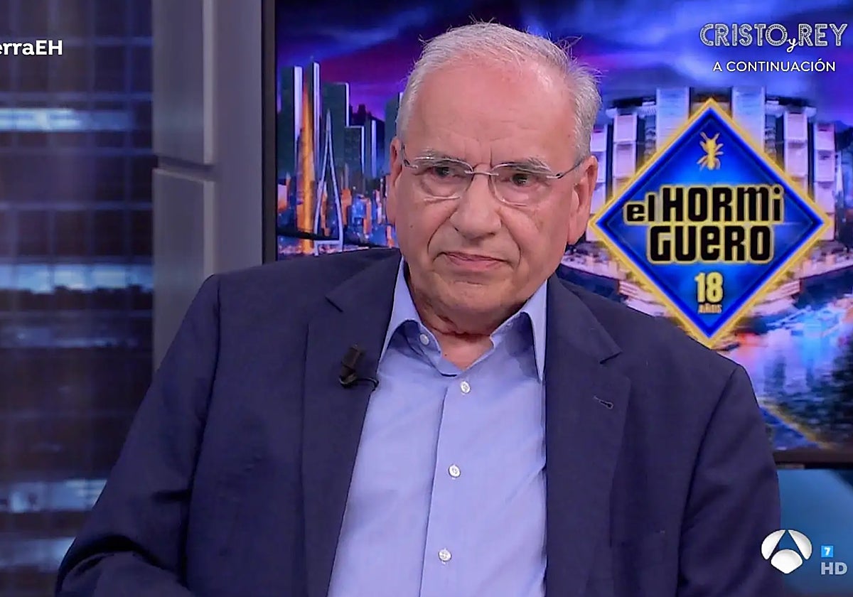 Alfonso Guerra presentando sus memorias en 'El Hormiguero'