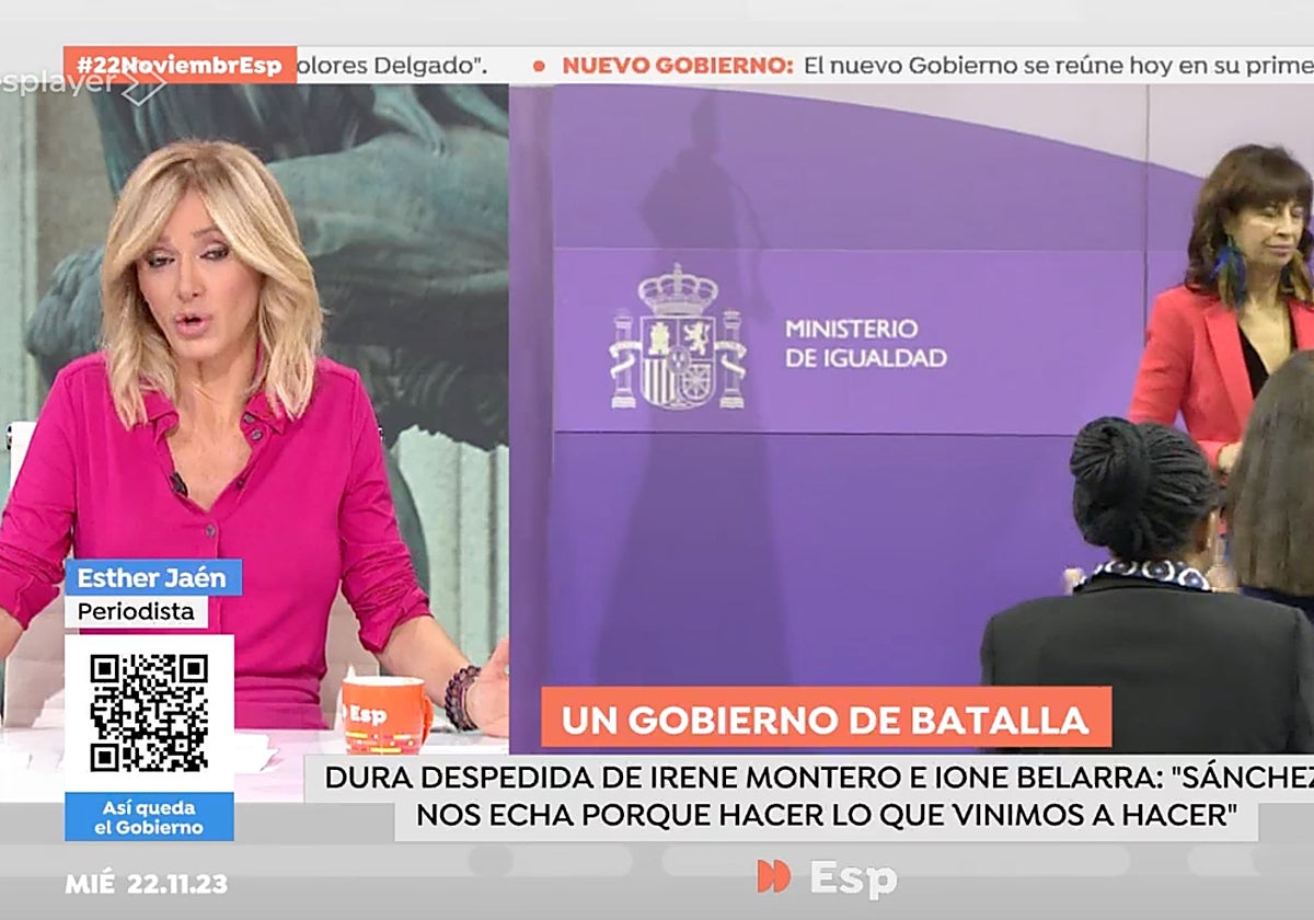 Susanna Griso, presentadora de 'Espejo Público', le dejó un recado a Irene Montero.