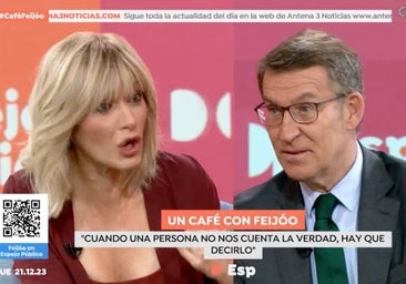 Susanna Griso se queda desencajada ante el inesperado reproche de Feijóo: «Usted me provocó»