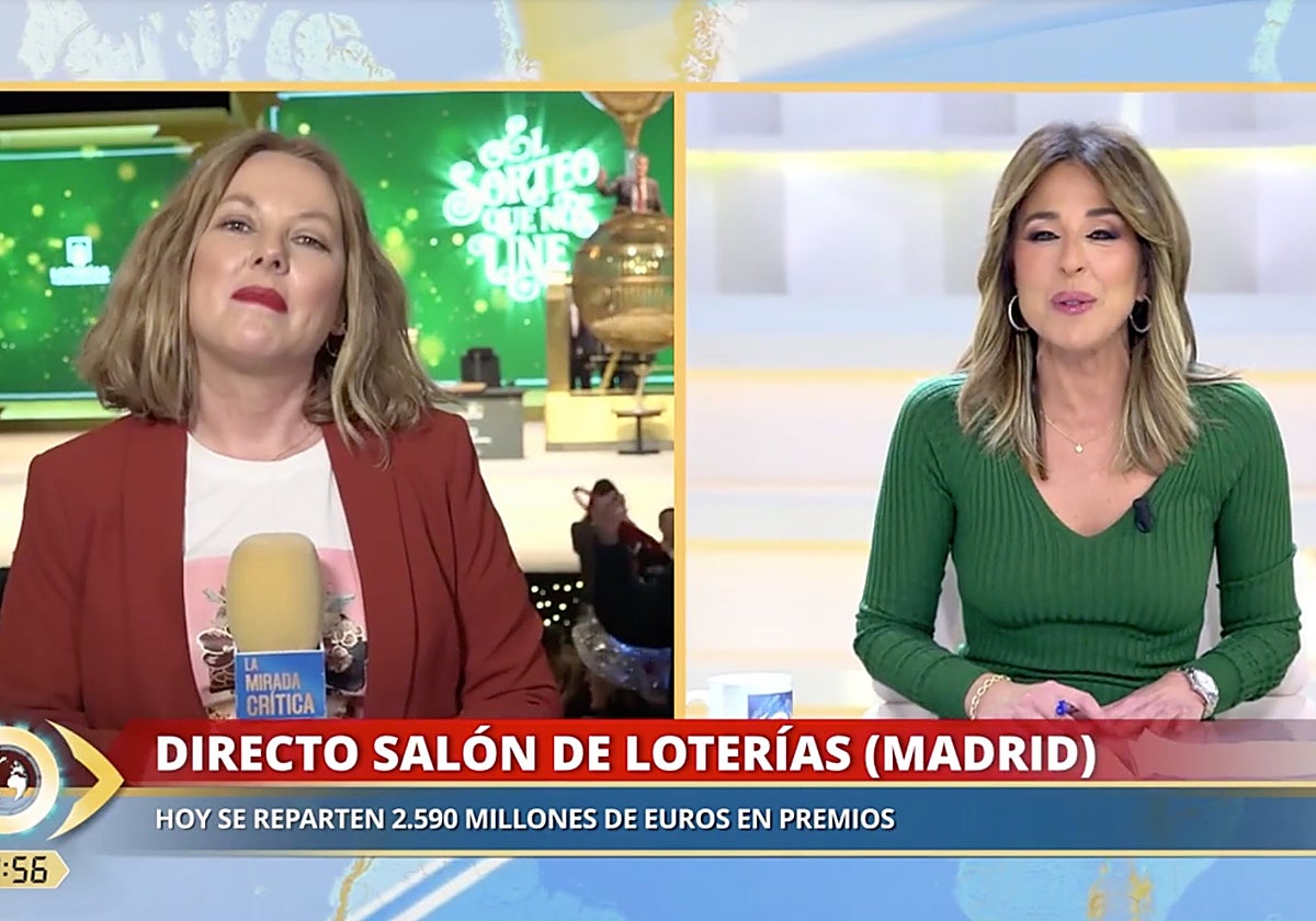 Una reportera ha desvelado la cifra de décimos que lleva el equipo de 'La mirada crítica'.