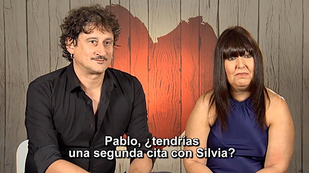 Pablo y Silvia al terminar su cita fallida en 'First Dates'