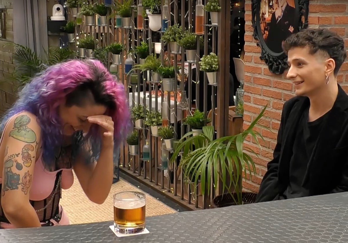 Nazaret y Juanfran al conocerse firsten 'First Dates'