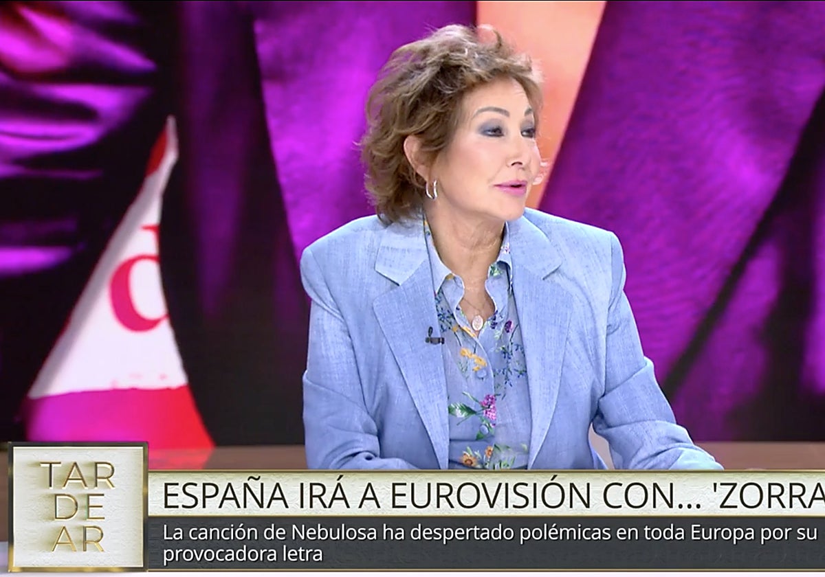 Ana Rosa Quintana se ha 'mojado' en 'TardeAR' sobre la elección de 'Zorra' para representar a España en Eurovisión.