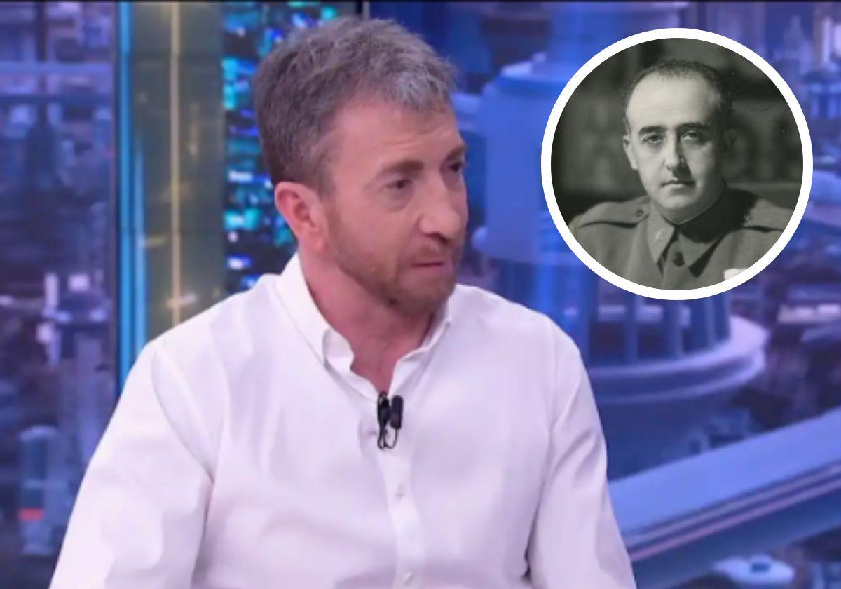 Atacan a Pablo Motos en el centro de Madrid con panfletos que lo relacionan con Francisco Franco