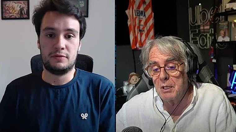 Pablo Espinosa, extrabajador de 'El Chiringuito' y actualmente en 'La media inglesa', y Siro López conversan en Twitch tras la vista de las cautelares que pedía Pedrerol