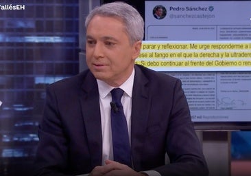 Vicente Vallés, sobre la posible dimisión de Pedro Sánchez : «Vamos a estar en un país políticamente en el limbo»
