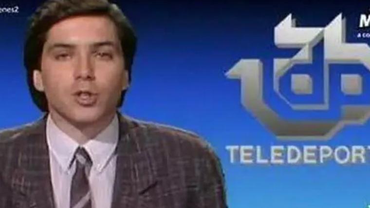 Vicente Vallés formó parte del equipo de Deportes de Televisión Española hasta 1989