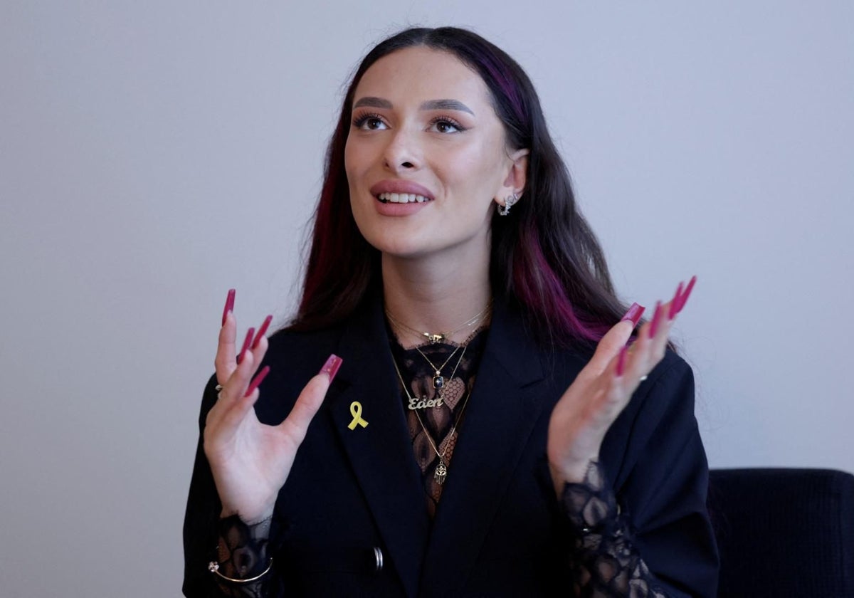 Golan, durante una entrevista en Mälmo en los días previos a Eurovisión
