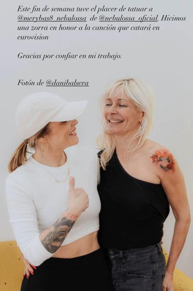 ¿Qué significa el tatuaje que lleva Mery Bas, cantante de Nebulossa, en su hombro?