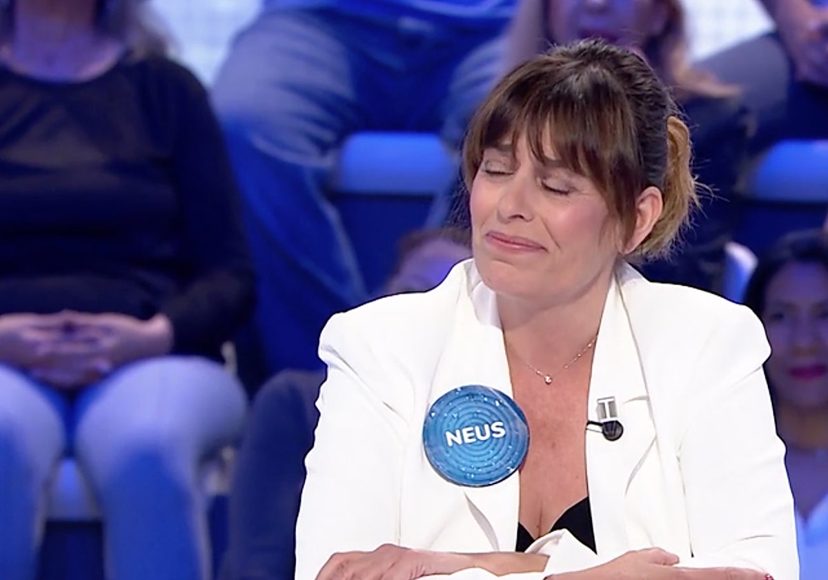 Neus Sanz, invitada de 'Pasapalabra', no ha podido contener la emoción.