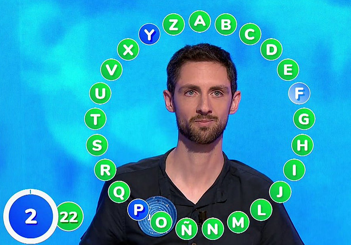 Javi en el 'Rosco' de 'Pasapalabra'