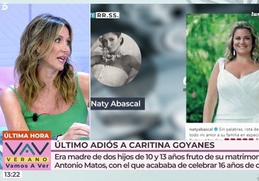 Una colaboradora de Telecinco se rompe y no puede seguir al recordar a Caritina Goyanes