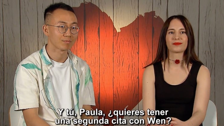 Paula rechazó una segunda cita con Wen, pese a que él le dio un 'sí'
