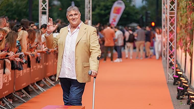 Pedro Oliva, durante la presentación de GH 19 en el FesTVal de Vitoria