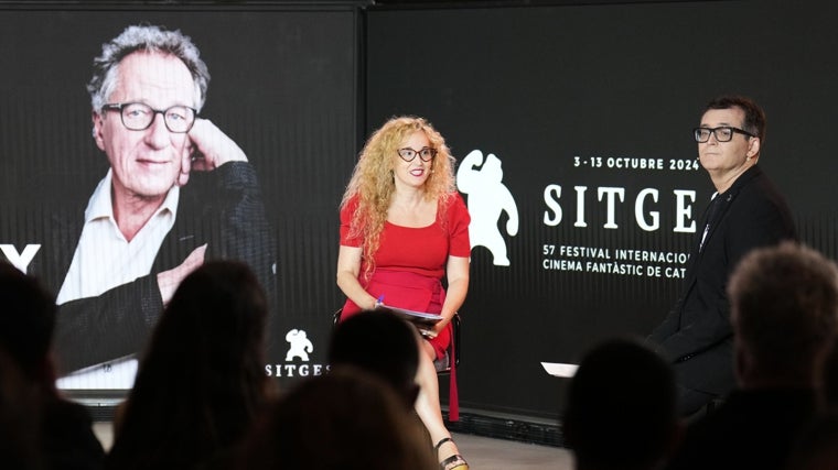 El director del Festival de Cine Fantástico de Sitges, Ángel Sala, y la directora de la fundación Sitges Festival, Monica Garcia Massagué,