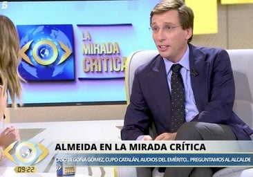 Almeida se 'planta' ante la pregunta 'fuera de lugar' de 'La mirada crítica': «Eso no. Dejémoslo ahí»