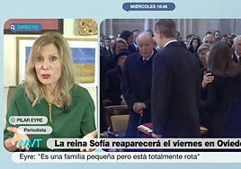 El zasca de Pilar Eyre a '¡Hola!': «¿Que Leonor es el ojito derecho de la reina Sofía? ¡Pero si no las ve!»