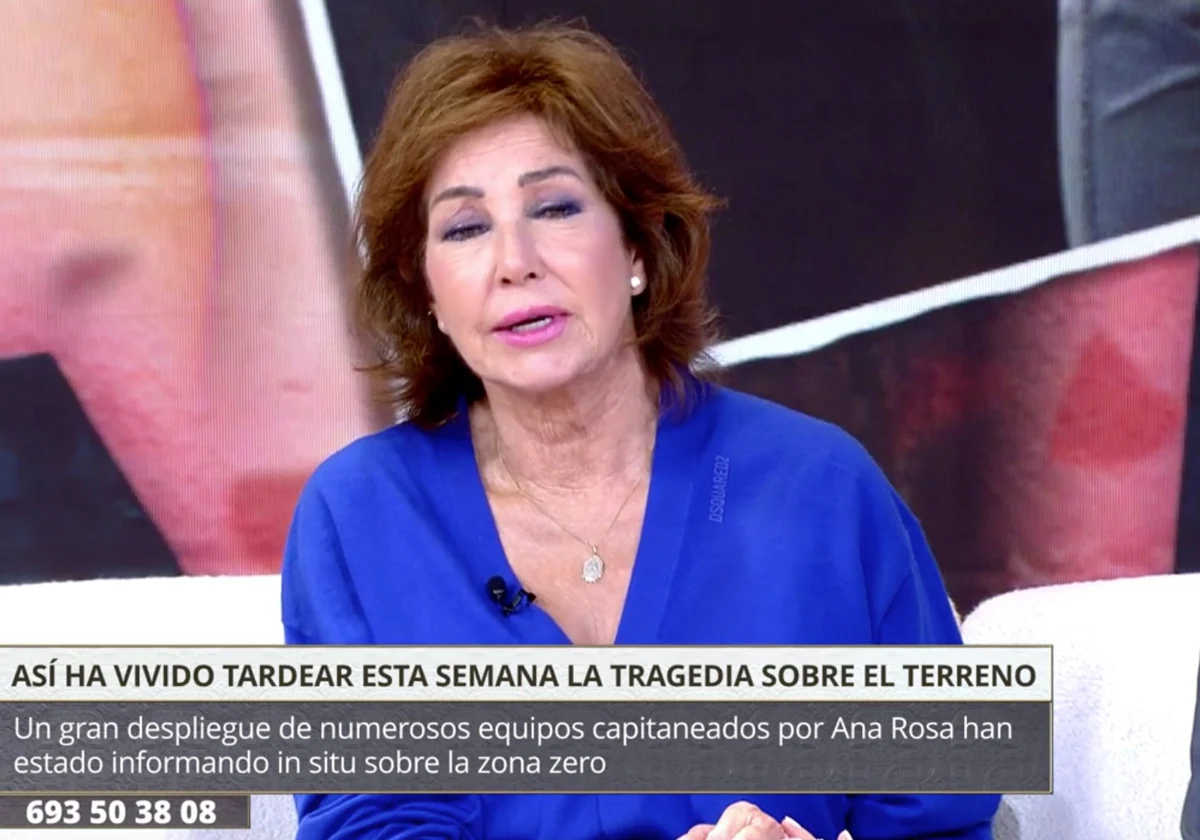 Ana Rosa Quintana se ha sincerado con Jorge Javier Vázquez sobre las 'secuelas' que le ha dejado su visita a la zona afectada por la DANA.