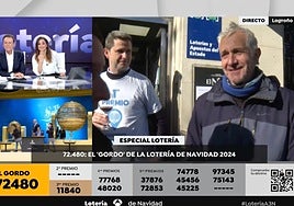 El protagonista del 'spot' de la Lotería cumple su sueño al llevar el Gordo a Logroño: «No tengo palabras»