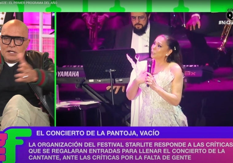Los zascas de Kiko Matamoros a Isabel Pantoja tras su concierto de Navidad: «¡Apréndete las canciones, que no te sabes…!»