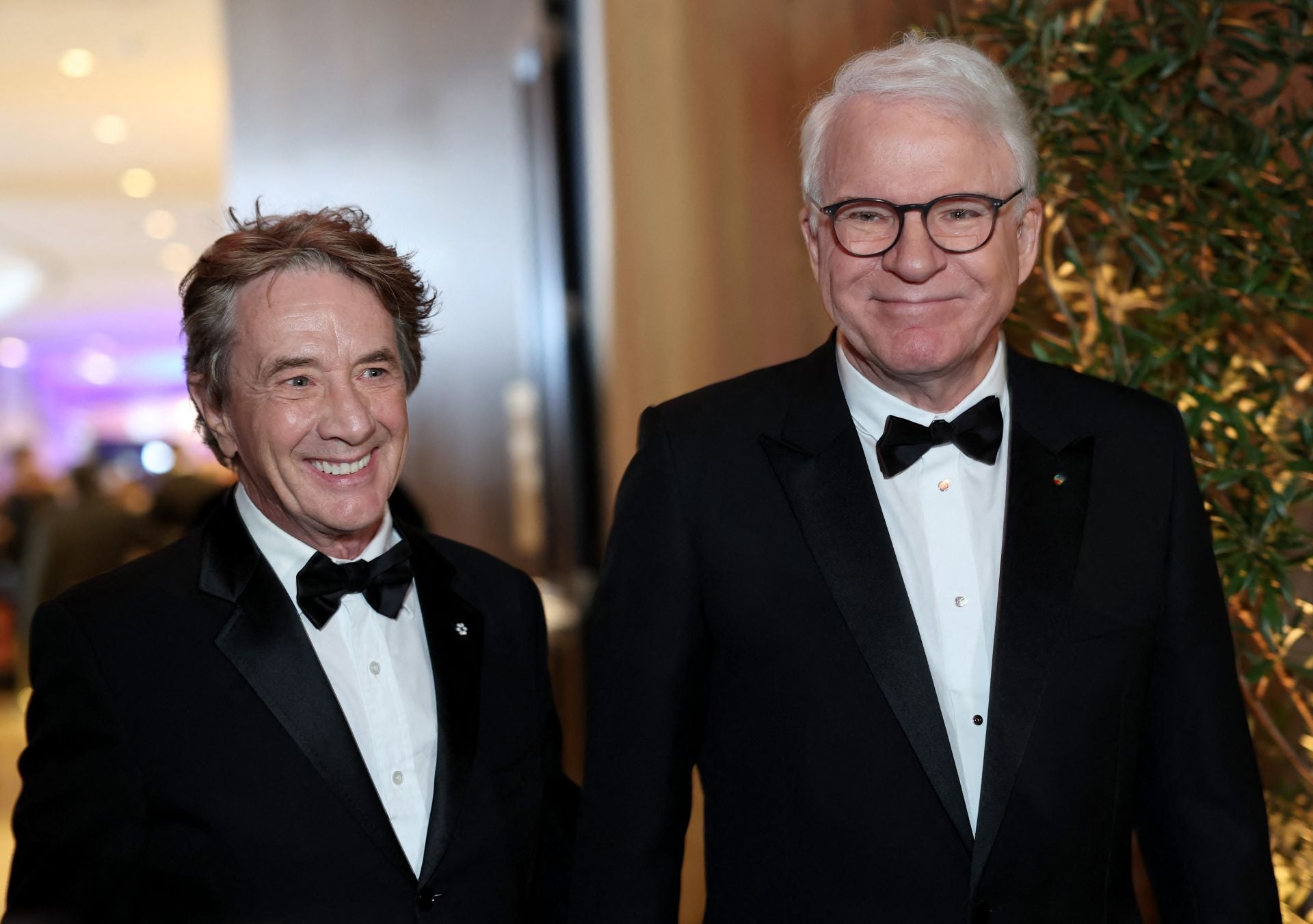 Martin Short y Steve Martin, a la entrada del hotel Beverly Hilton.