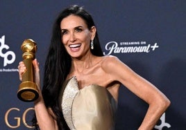 El emotivo discurso de Demi Moore en los Globos de Oro: «Un productor me dijo que era una actriz de palomitas»