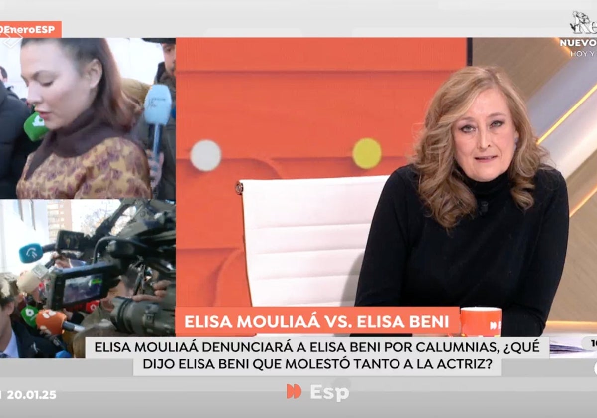 Elisa Beni, colaboradora de 'Espejo Público', ha respondido a Elisa Mouliáa tras anunciar que la iba a denunciar.