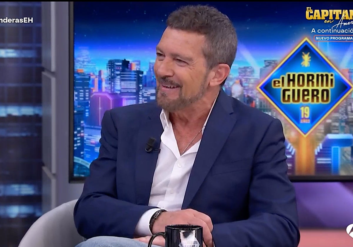 Antonio Banderas durante su visita a 'El Hormiguero'