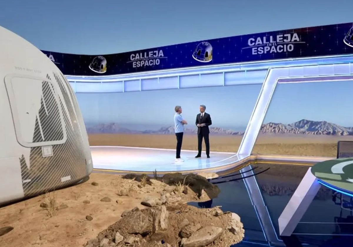 Jesús Calleja con Carlos Franganillo