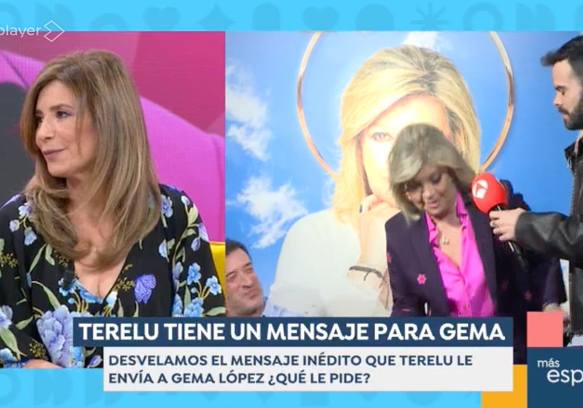 Gema López y Terelu Campos se han intercambiado mensajes en 'Espejo Público'.