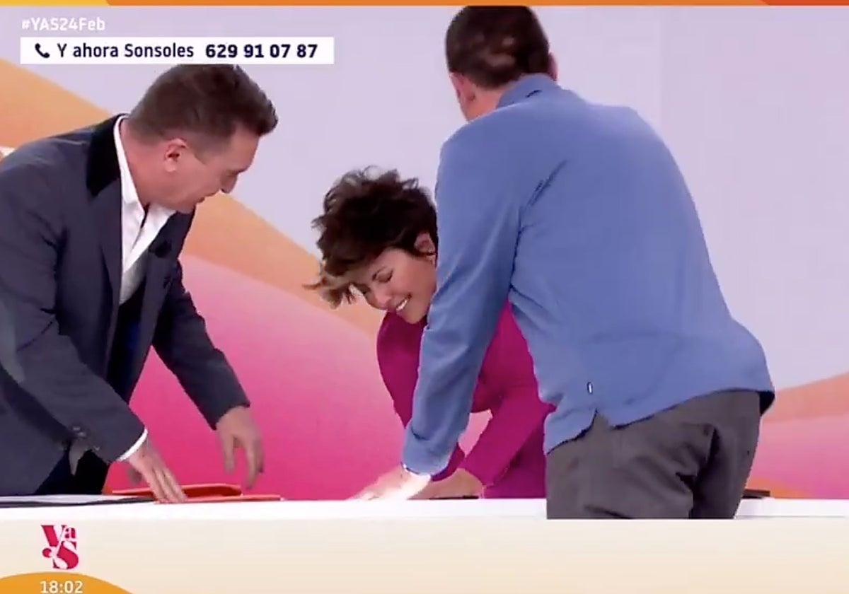Sonsoles Ónega ha sufrido un aparatoso accidente en 'Y ahora Sonsoles'.