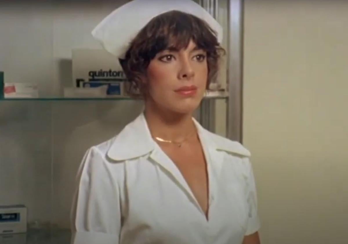 Nadia Cassini, en la película 'Jaimito y la enfermera arman la guerra en el hospital'