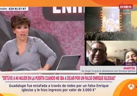 El marido de la estafada por el falso Enrique Iglesias: «La detuve en la puerta cuando me iba a abandonar por él»