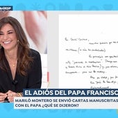 Sacan a la luz las cartas «secretas» de Mariló Montero con el Papa Francisco: «Nadie lo sabía»
