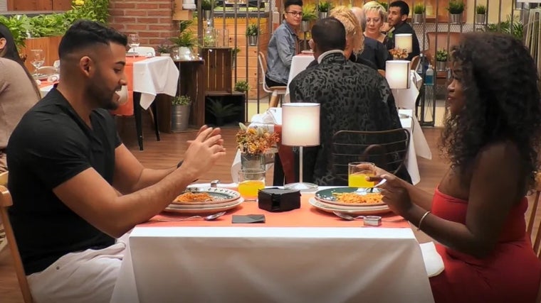 Yinaris y Yoan durante su cita