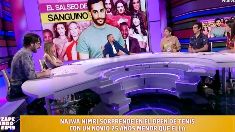 El periodista Juan Sanguino tiene claro qué hay tras el romance de Najwa Nimri con un hombre 25 años más joven que ella