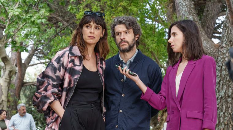 Belén Cuesta, Diego Martín y Natalia Huarte en 'Legado'