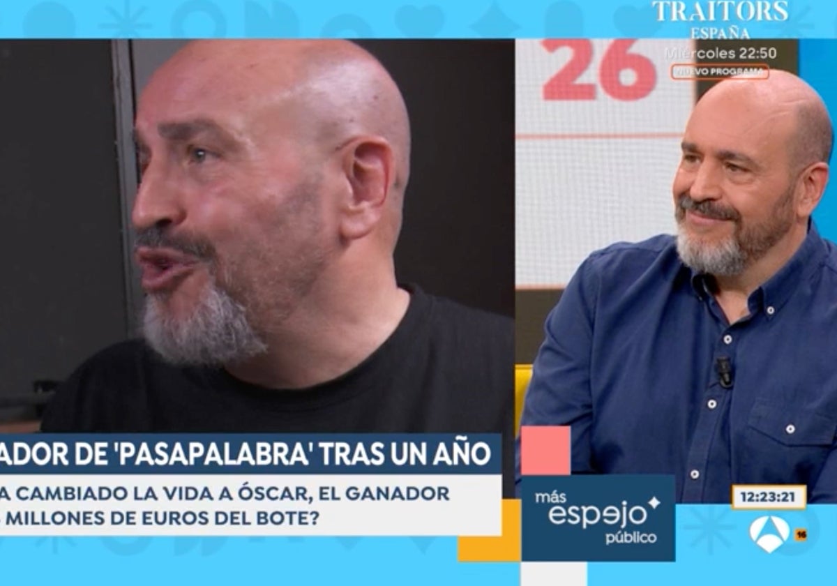 Óscar Díaz, último ganador del bote de 'Pasapalabra' ha desvelado en 'Espejo Público' cómo es su vida un año después.