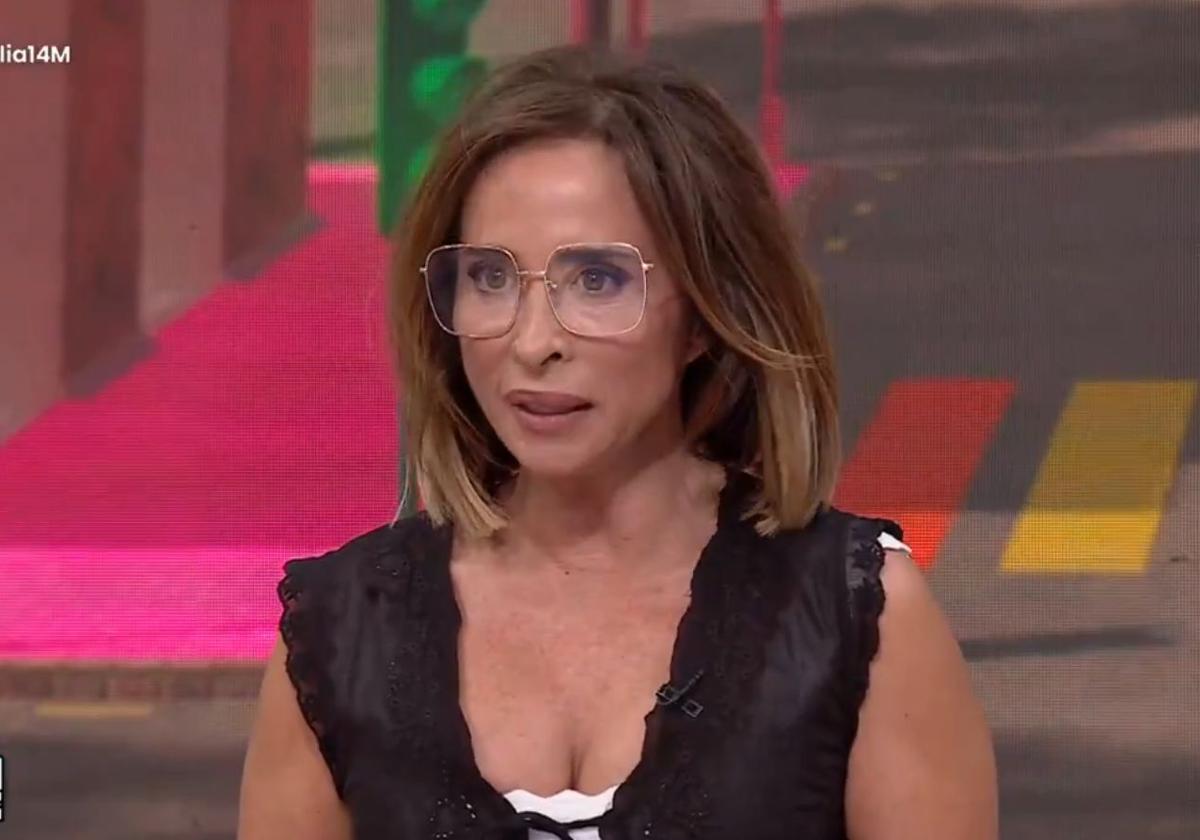 María Patiño, mientras leía el comunicado.