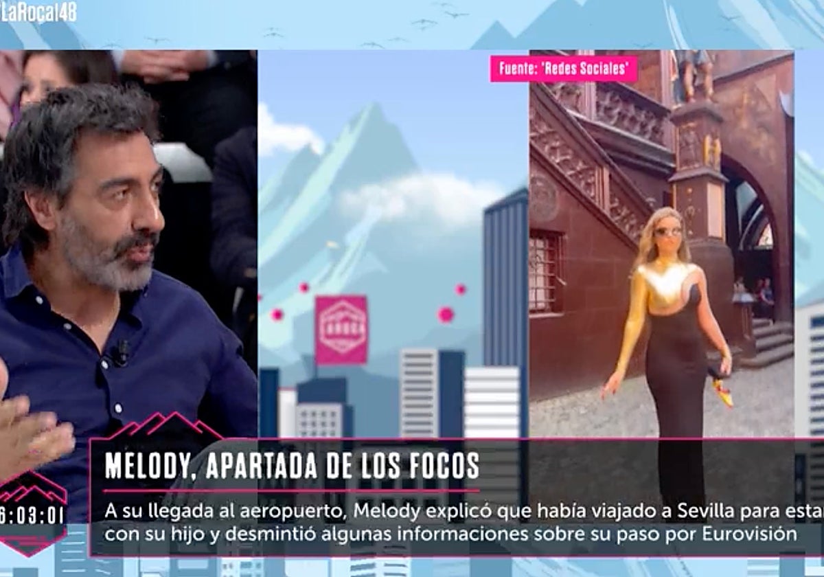 Juan del Val, colaborador de 'La Roca', ha vaticinado lo que Melody dirá en la rueda de prensa sobre la polémica de Eurovisión.