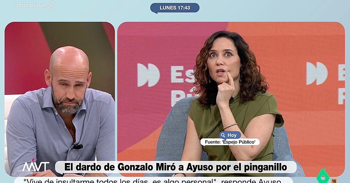 Gonzalo Miró responde con dureza a Ayuso: «¡Que no se monte películas!»