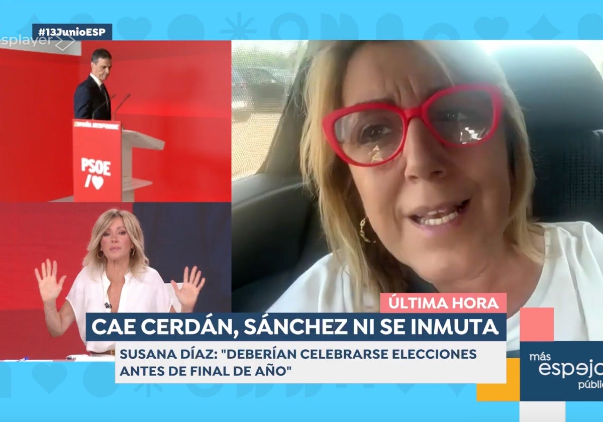Susanna Griso se ha plantado ante el discurso de Susana Díaz por el escándalo de Santos Cerdán.