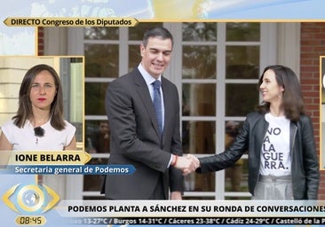 Ione Belarra no se muerde la lengua en echar por tierra la comparecencia de Sánchez con una demoledora palabra